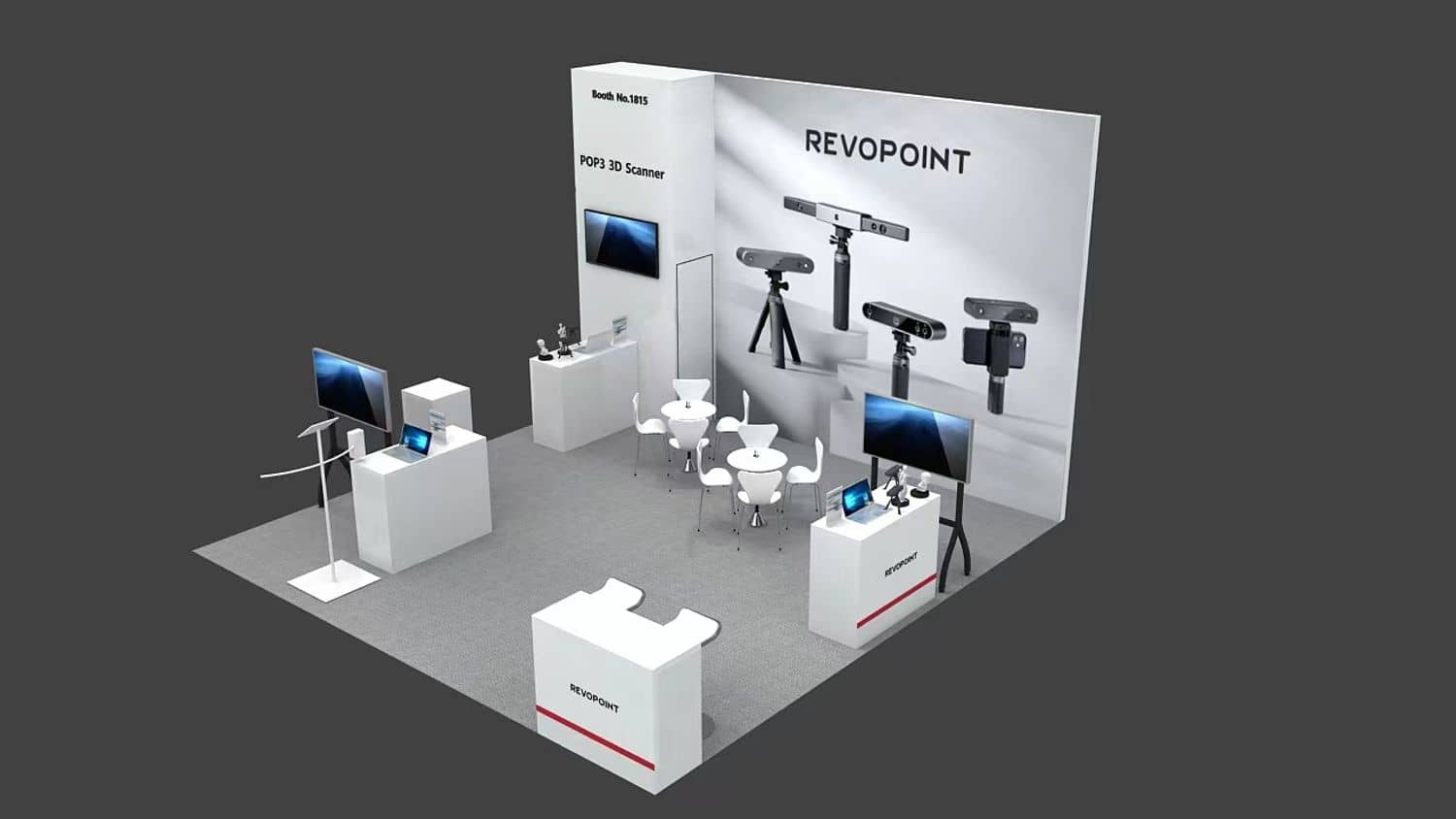 美国3D打印展REVOPOINT展位展台设计搭建(图4)