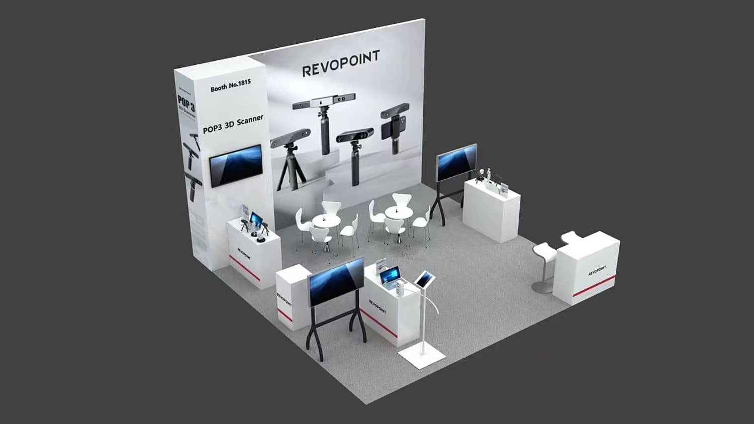 美国3D打印展REVOPOINT展位展台设计搭建(图5)